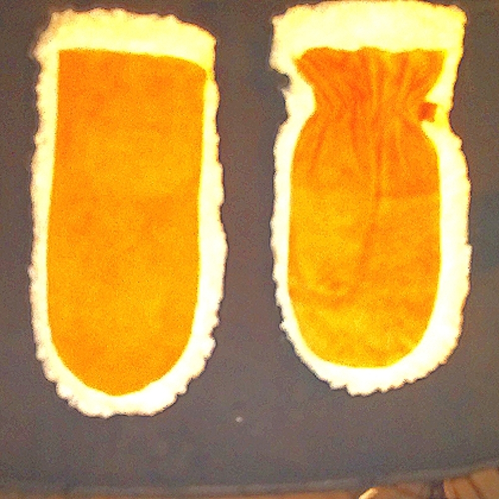 Genuine leather mittens